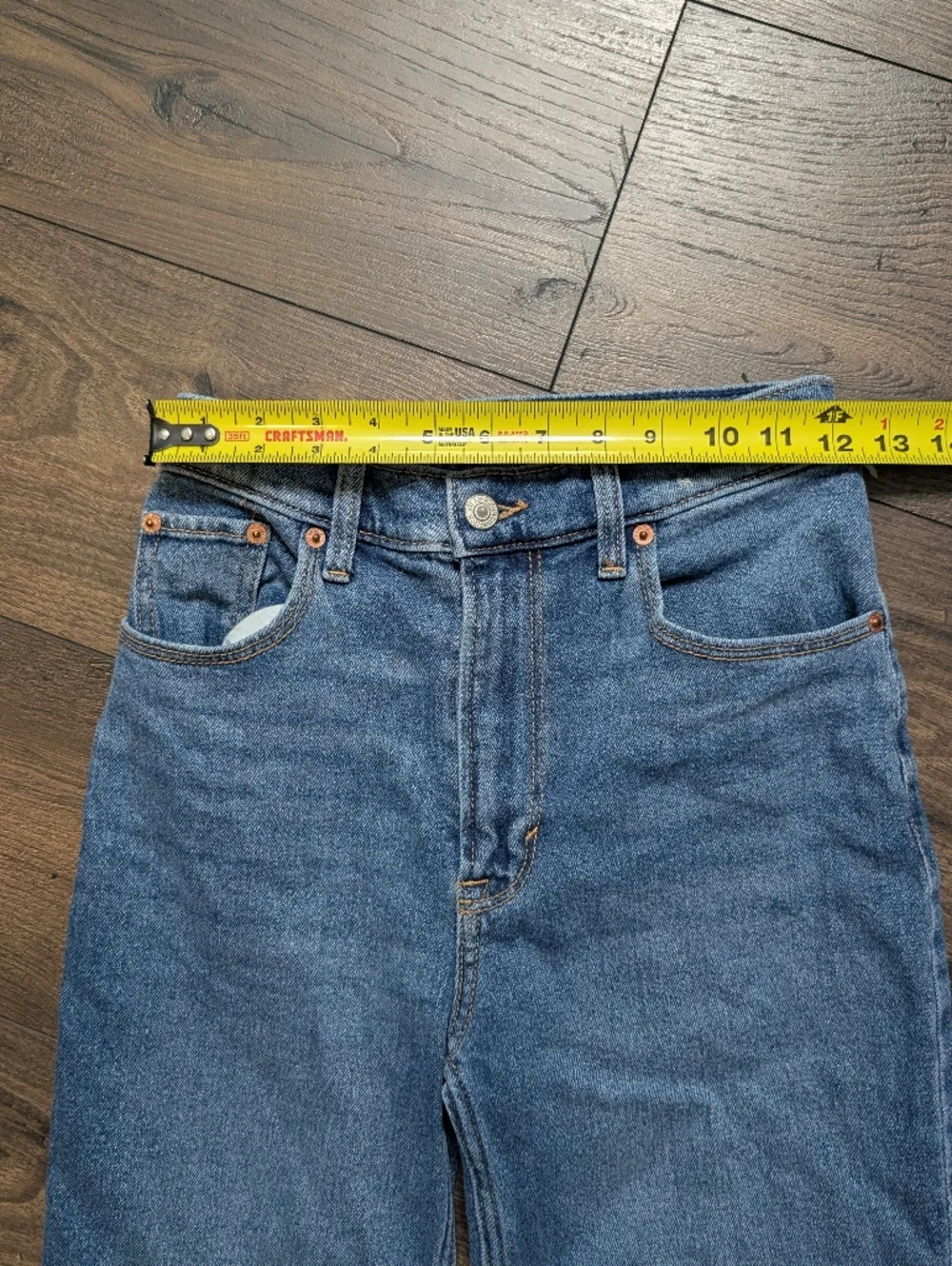 Abercrombie & Fitch The 90s Straight Ultra High Rise Jeans Size 25 - Picture 4 of 9